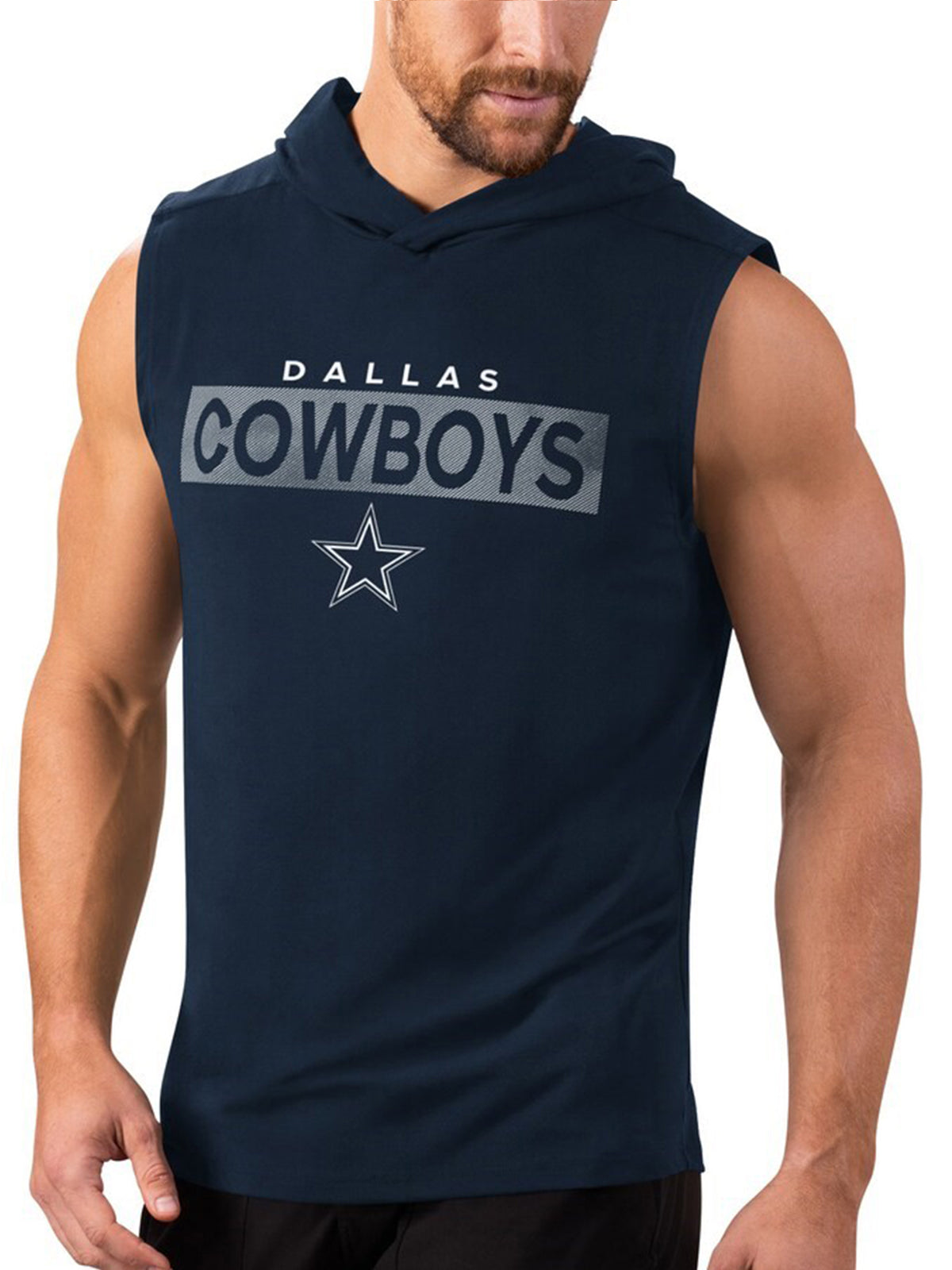 dallas cowboys sleeveless hoodie